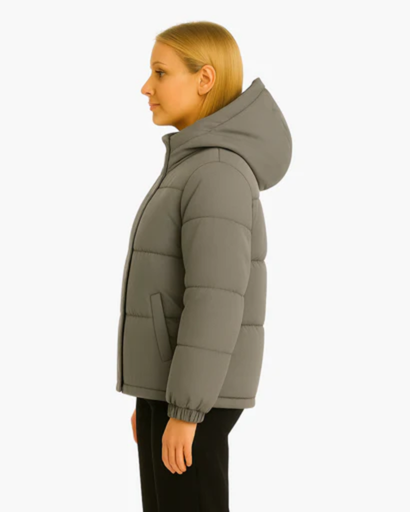 Women's quilted down jacket with Hood - light, warm and comfortable