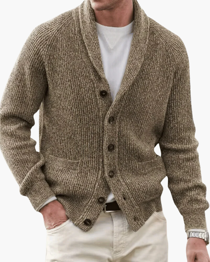 Mens cashmere comfort blend cardigan