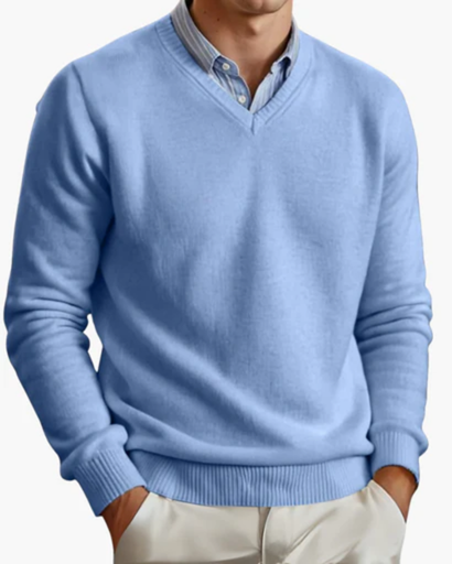 Men's v-neck sweater – classic and comfortable