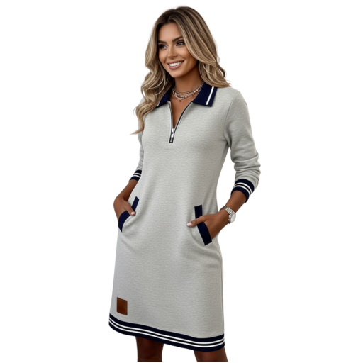 Women’s Sweater Dress – Elegant Sport-Chic Style