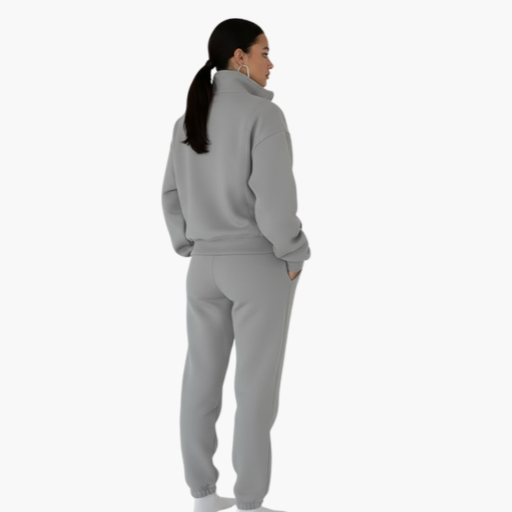 Women's Comfort Jogging Set – Zip-Up Top & Soft Pants