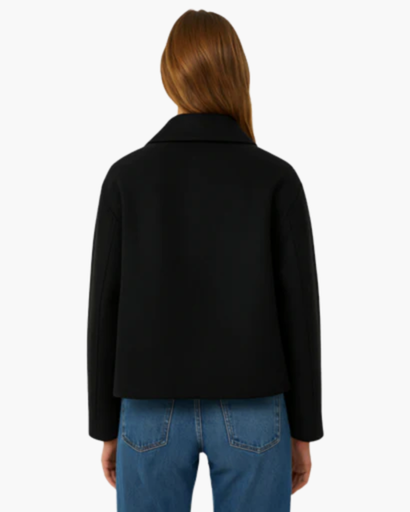 Women's short double-breasted cotton jacket — chic & modern