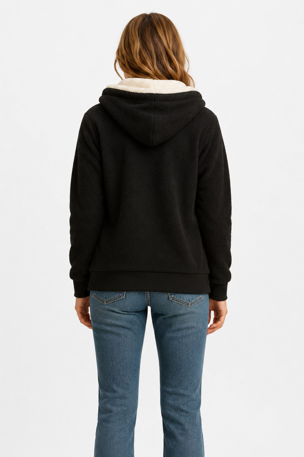 Women’s fleece-lined hooded jacket comfort & relaxed style