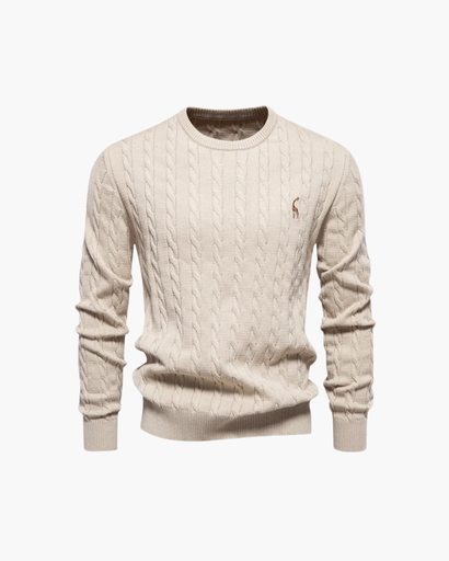 Cable knit jumper