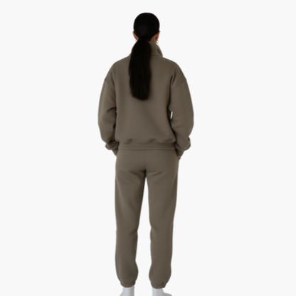 Women's Comfort Jogging Set – Zip-Up Top & Soft Pants