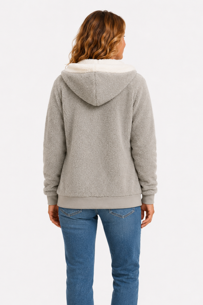 Women’s fleece-lined hooded jacket comfort & relaxed style