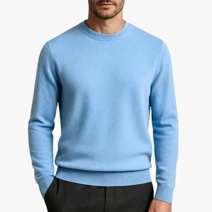 Men's Cashmere Crew Neck Sweater – Timeless Elegance & Supreme Softness