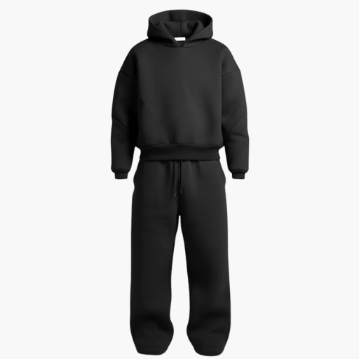 Men’s Oversized Streetwear Tracksuit Set – Hoodie & Sweatpants