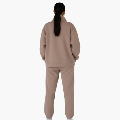 Women's Comfort Jogging Set – Zip-Up Top & Soft Pants