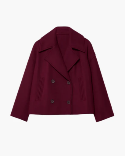 Women's short double-breasted cotton jacket — chic & modern