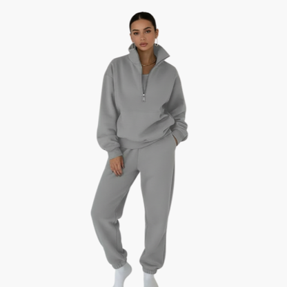 Women's Comfort Jogging Set – Zip-Up Top & Soft Pants