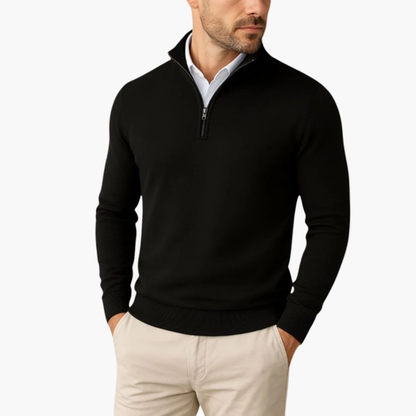 Men's Elegant Half-Zip Sweater – Casual Business Style