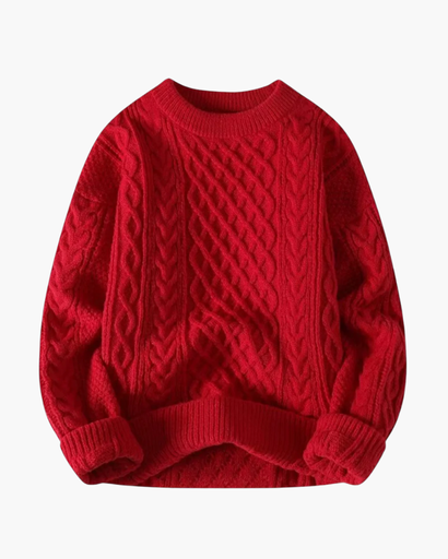 Unisex cable-knit sweater – classic knitted look & cozy warmth