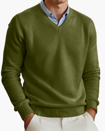 Men's v-neck sweater – classic and comfortable