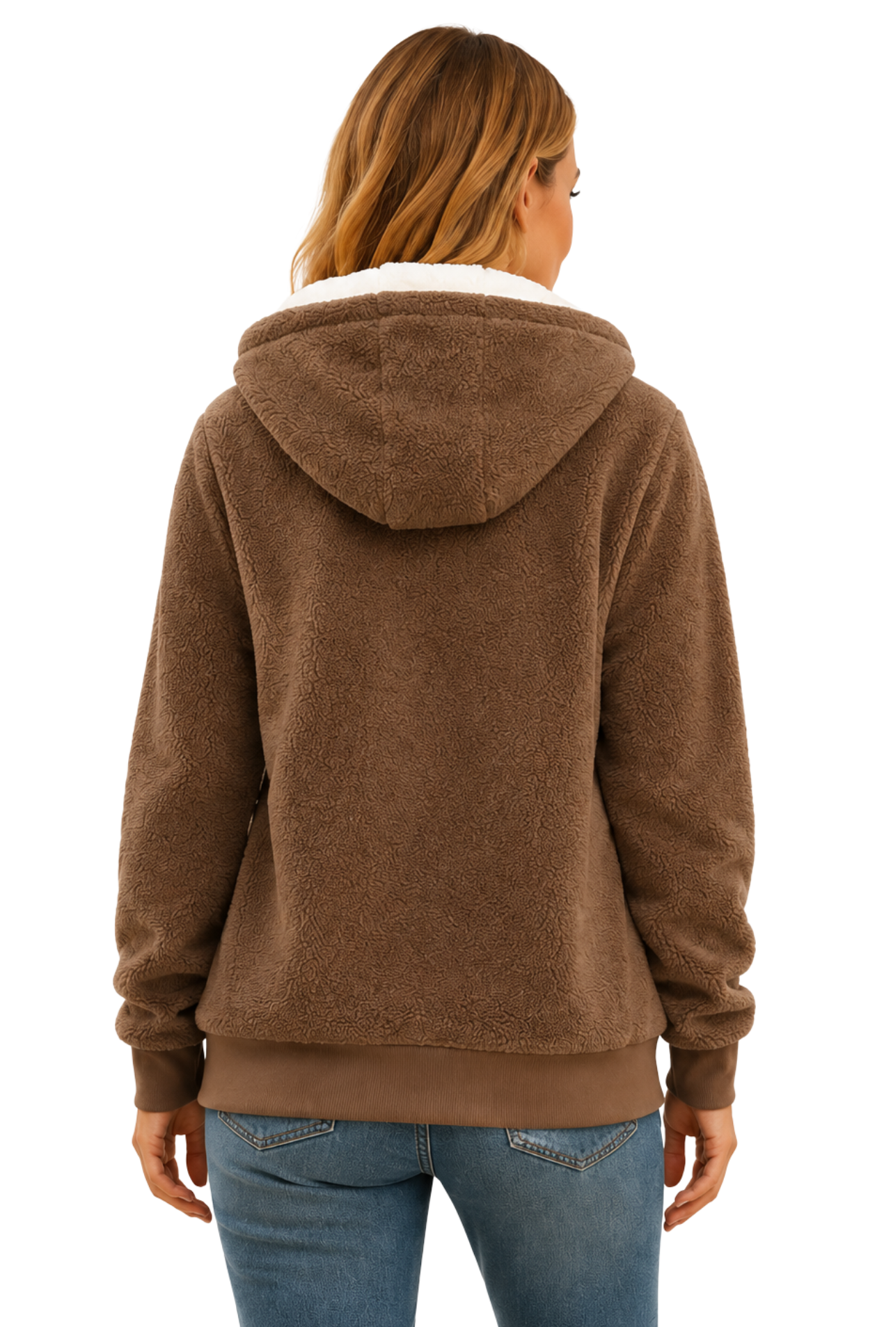 Women’s fleece-lined hooded jacket comfort & relaxed style