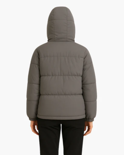 Women's quilted down jacket with Hood - light, warm and comfortable
