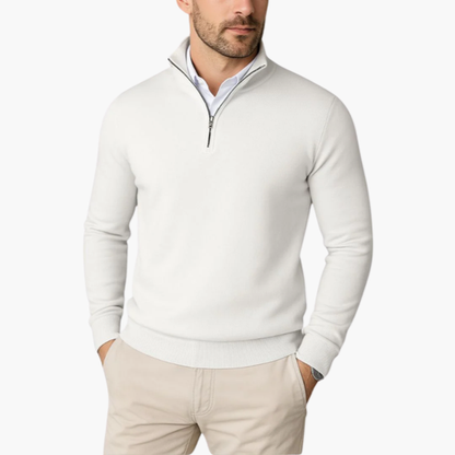 Men's Elegant Half-Zip Sweater – Casual Business Style