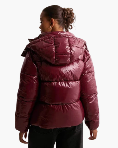 Women's shiny padded jacket — warm, comfortable and elegantly modern