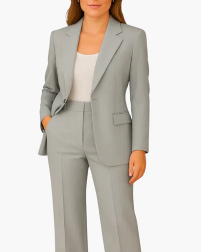 Women's suit with blazer and trousers