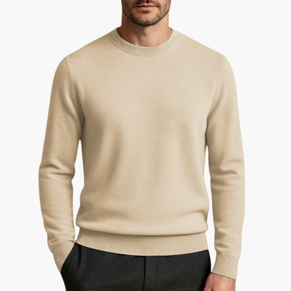Men's Cashmere Crew Neck Sweater – Timeless Elegance & Supreme Softness