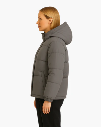 Women's quilted down jacket with Hood - light, warm and comfortable
