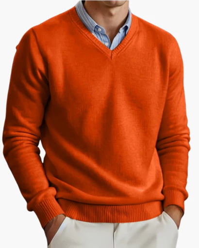 Men's v-neck sweater – classic and comfortable