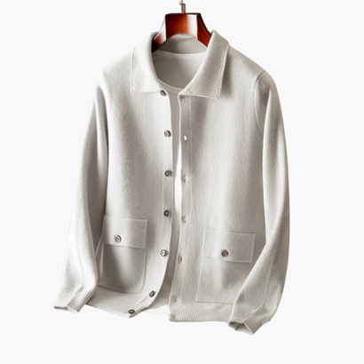 Men’s classic cashmere cardigan – timeless elegance and softness