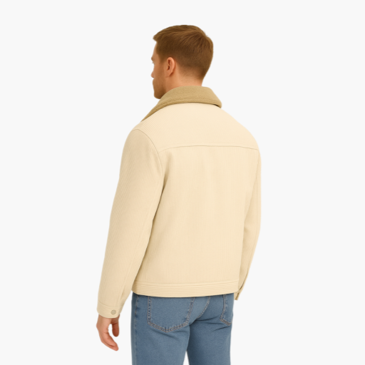 Men's Corduroy Jacket with Fleece Lining – Urban Style and Guaranteed Warmth