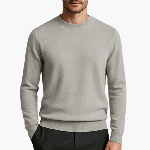 Men's Cashmere Crew Neck Sweater – Timeless Elegance & Supreme Softness