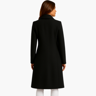 Women’s Elegant Long Coat – Double-Breasted, Chic & Timeless