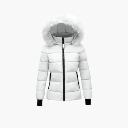 Women’s Hooded Puffer Jacket with Faux Fur – Modern Look & Added Warmth