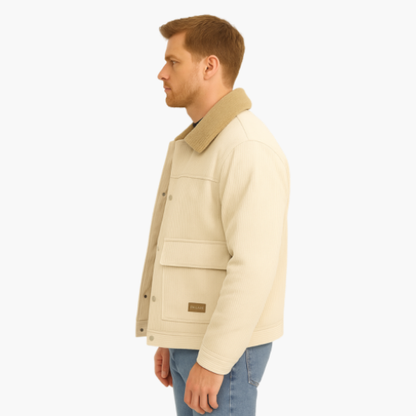 Men's Corduroy Jacket with Fleece Lining – Urban Style and Guaranteed Warmth
