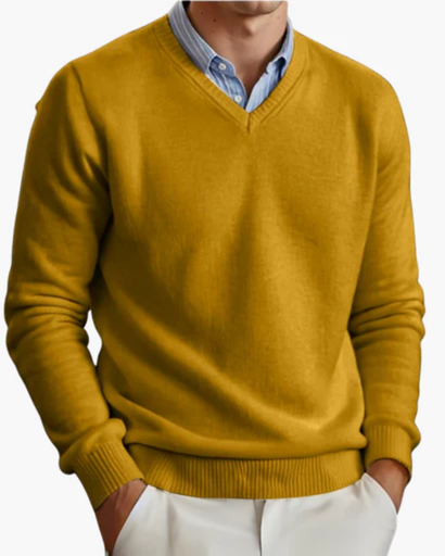 Men's v-neck sweater – classic and comfortable