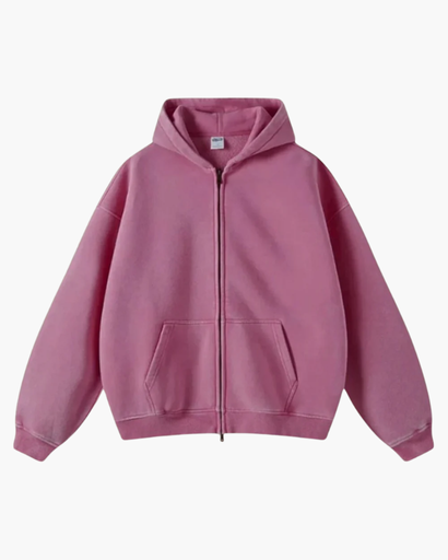 Mens oversized zipped hoodie