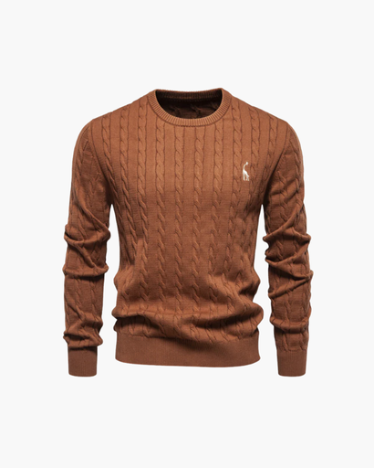 Cable knit jumper