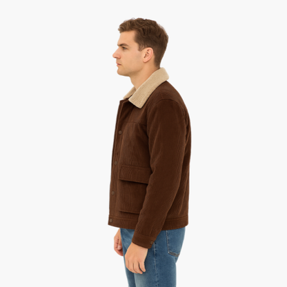 Men's Corduroy Jacket with Fleece Lining – Urban Style and Guaranteed Warmth