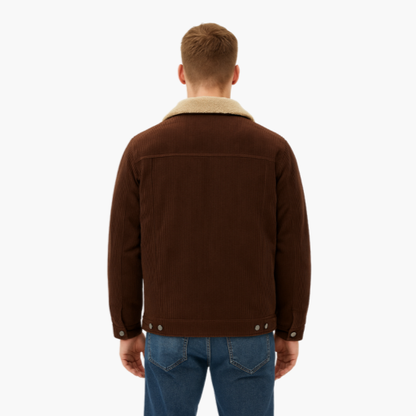 Men's Corduroy Jacket with Fleece Lining – Urban Style and Guaranteed Warmth