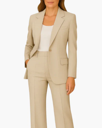 Women's suit with blazer and trousers