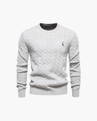 Cable knit jumper