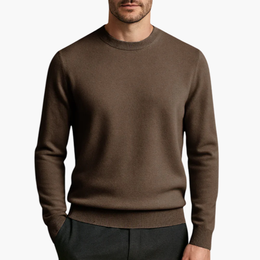Men's Cashmere Crew Neck Sweater – Timeless Elegance & Supreme Softness