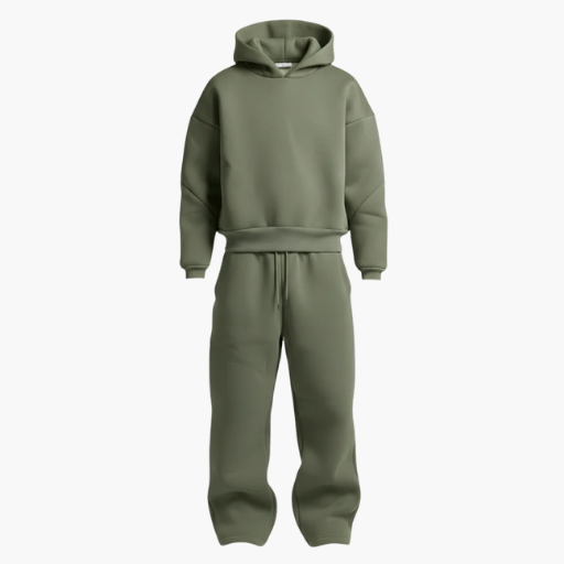 Men’s Oversized Streetwear Tracksuit Set – Hoodie & Sweatpants