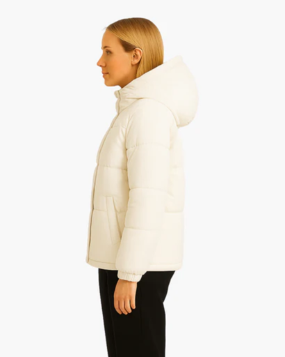 Women's quilted down jacket with Hood - light, warm and comfortable
