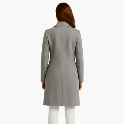 Women’s Elegant Long Coat – Double-Breasted, Chic & Timeless