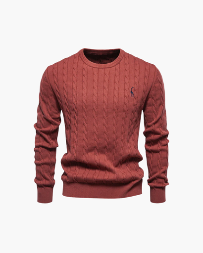 Cable knit jumper