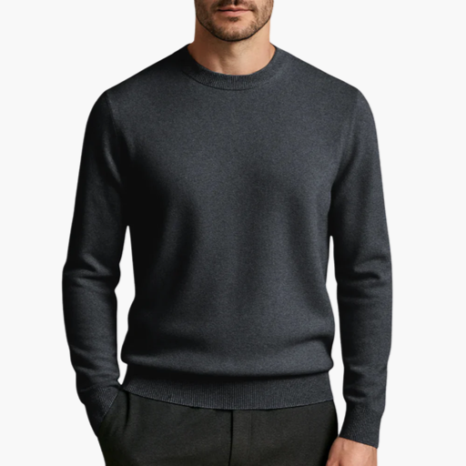 Men's Cashmere Crew Neck Sweater – Timeless Elegance & Supreme Softness