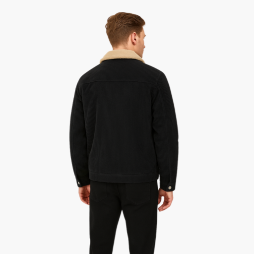 Men's Corduroy Jacket with Fleece Lining – Urban Style and Guaranteed Warmth