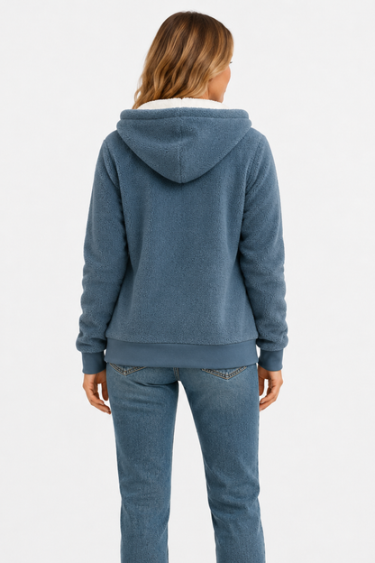Women’s fleece-lined hooded jacket comfort & relaxed style