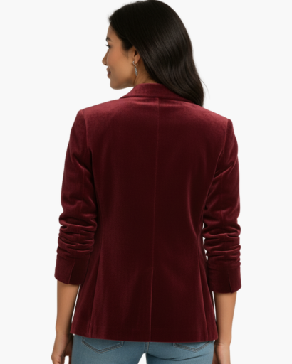 Women’s velvet blazer