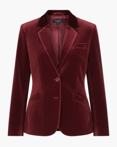 Women’s velvet blazer