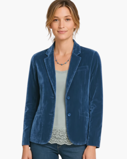Women’s velvet blazer